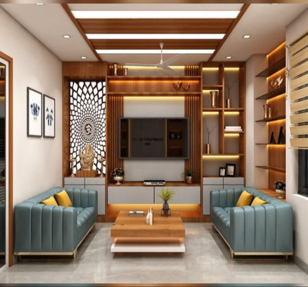 Custom home furniture and TV unit interior design